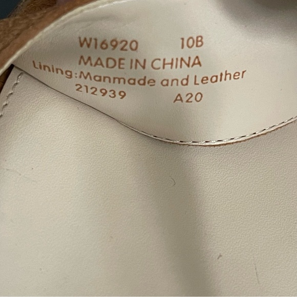 Cole Haan Anette Suede Block Heel Sandals Brown Open Toe Womens 10B - Picture 6 of 9